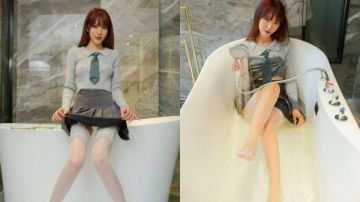 又有在校大学生下海了【大学宿舍暴走芭比】图书馆厕所自慰