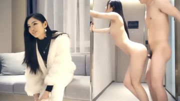 身材不错的少妇给小哥吃了鸡巴舔蛋蛋好骚，让小哥站着揉奶子玩逼，抗腿爆草抽插