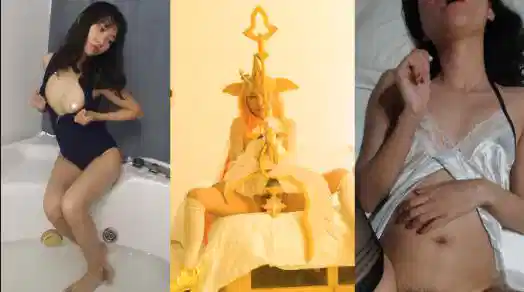 反差小情侣在私下玩COS寻刺激，小女友穿着各式各样的jk瑜伽服等主动翘臀给鸡吧后入打桩