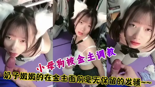 小母狗被金主调教的视频遭泄密流出！奶子嫩嫩的在金主面前毫无保留的发骚~~